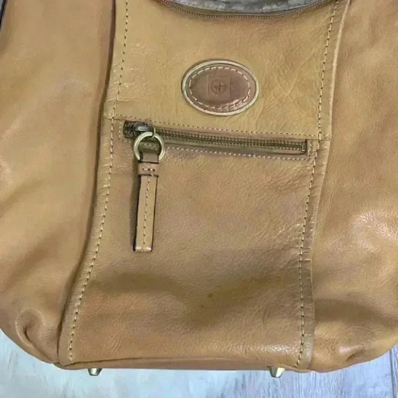 Giani Bernini tan leather hobo satchel - Picture 2 of 11